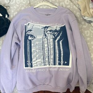 Boys Lie Purple Graphic Sweatshirt